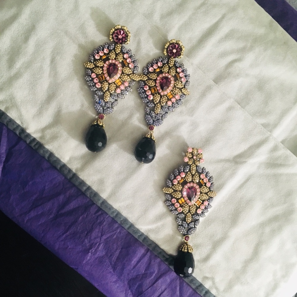 LaVintage Custom Antique Gold Earrings/Pendant-Pin